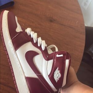 Nike Red and White Sneakers Classic Style
